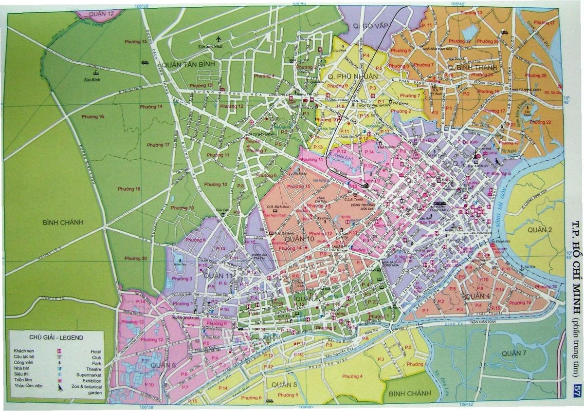 Kaart van ho chi minh street