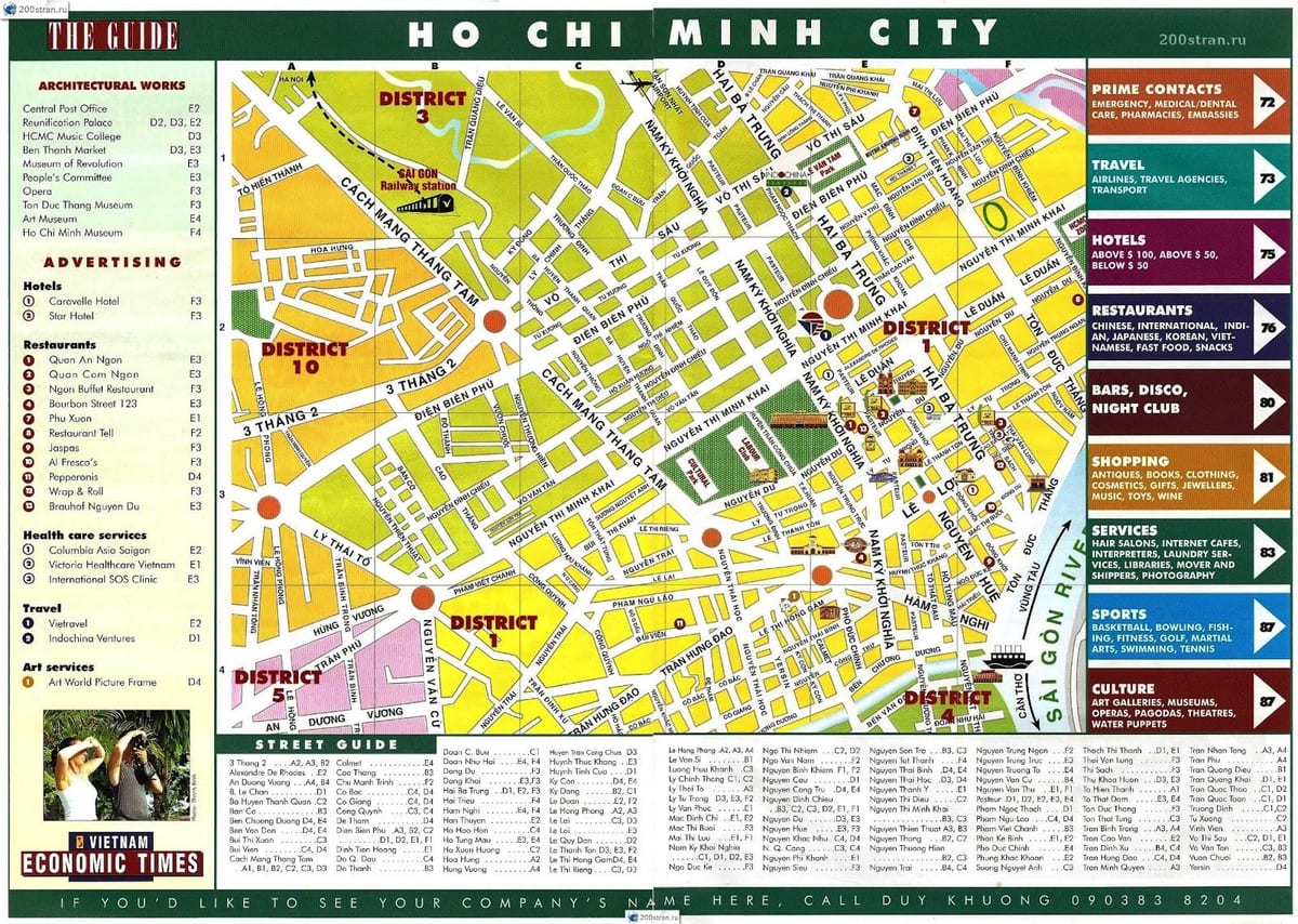 kaart van ho chi minh in vietnam