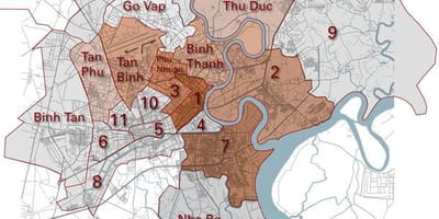 District kaart saigon
